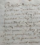 Manuscrit de 1696 du rôle de la taxe des fiefs du comté et bailliage d’Auxerre