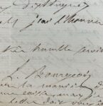 Superbe correspondance de Louis-Alexis Bourgeois sur ses découvertes préhistoriques