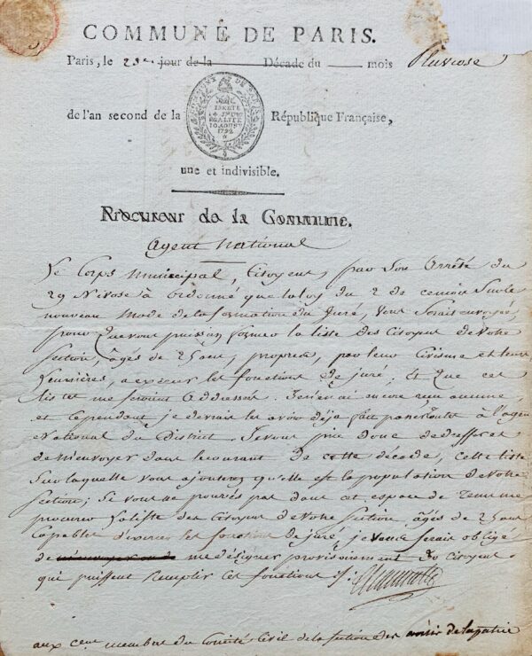 Chaumette cherche des jurés "propres"