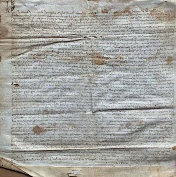 Charte creusoise du XIVe siècle