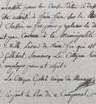 L'évêque de Paris, Gobel, demande le rétablissement d'une cloche de la fèche de Notre-Dame