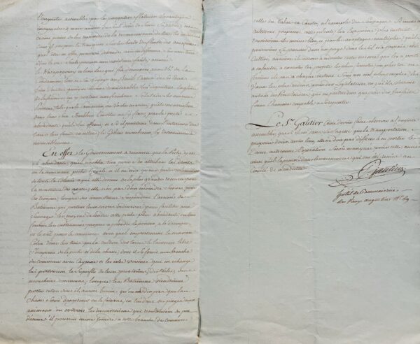 Rare manuscrit XVIIIe d'un projet de colonie en Guyane