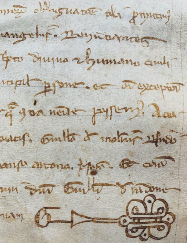 Rare charte de 1292 sous Philippe le Bel concernant une propriété dans les Cévennes