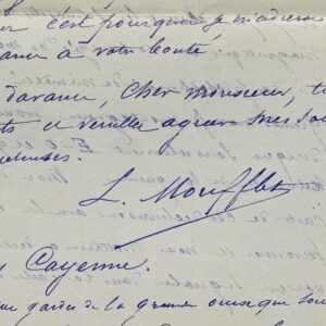 Lettre d'un chercheur d'or écrite des profondeurs de la Guyane en 1889