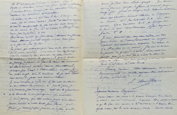 Lettre d'un chercheur d'or écrite des profondeurs de la Guyane en 1889