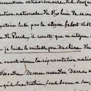 Mandat d'arrêt contre Hébert, le "Père Duchêne", signé par la commission des douze