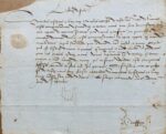 Rare lettre du duc René II de Lorraine au chapître de Saint-Dié