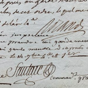 Santerre et Roland font réquisitionner des charrettes du garde-meuble