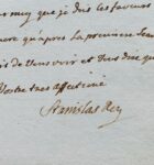 Le roi Stanislas félicite Tressan après son élection à l'Académie de Nancy