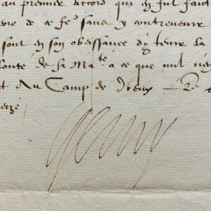 Depuis le camp de Dreux, Henri IV signe une trêve de dix jours