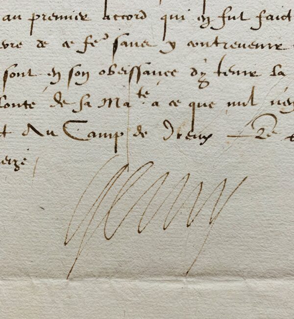 Depuis le camp de Dreux, Henri IV signe une trêve de dix jours