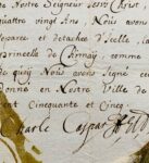 Le prince-électeur de Trèves, Charles-Gaspard, fait don d'une relique à la princesse de Chimay