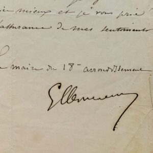 En plein siège de Paris, Clemenceau octroie du bois à une institutrice