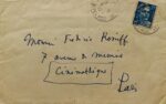Lettre de Jean Cocteau à Frédéric Rossif au sujet du montage du film sur la Villa Santo-Sospir