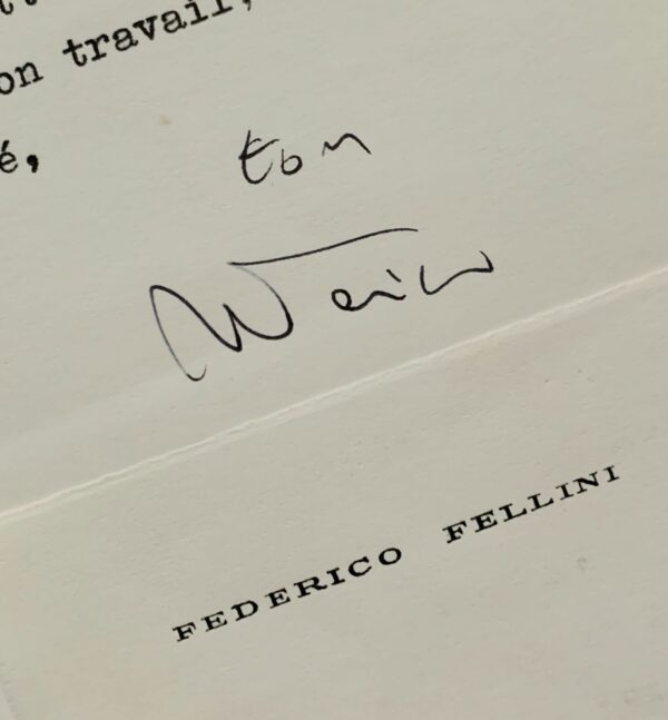 Federico Fellini donne des nouvelles de Balthus et évoque le vide après son dernier film