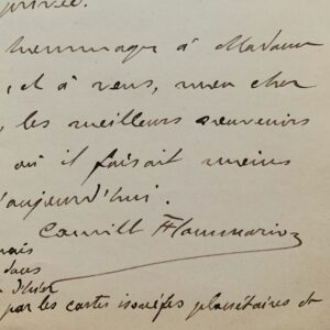 Camille Flammarion déplore le manque de considération envers l'astronomie privée