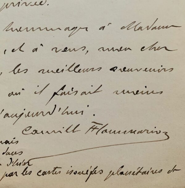 Camille Flammarion déplore le manque de considération envers l'astronomie privée