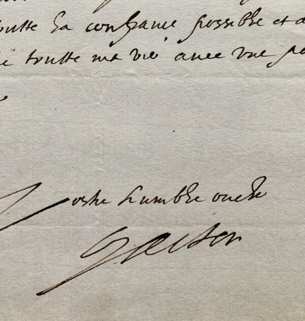 Gaston d'Orléans annonce la naissance de son héritier, Jean-Gaston