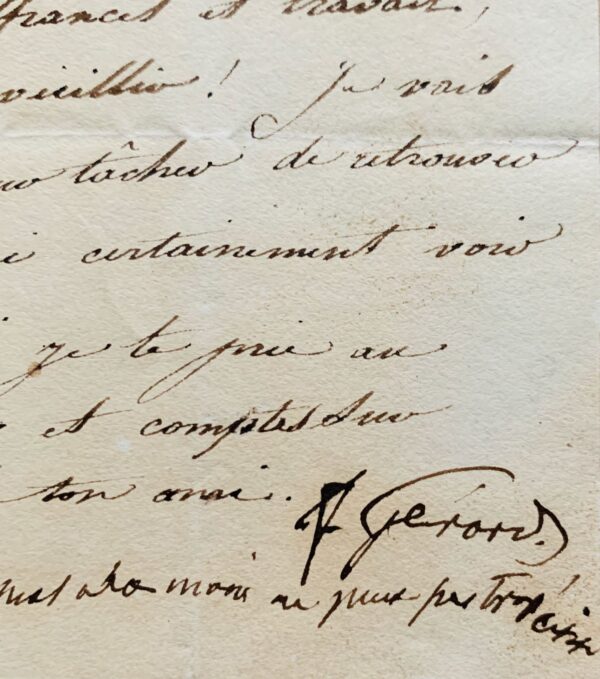 François Gérard partage sa vie entre souffrances et peinture