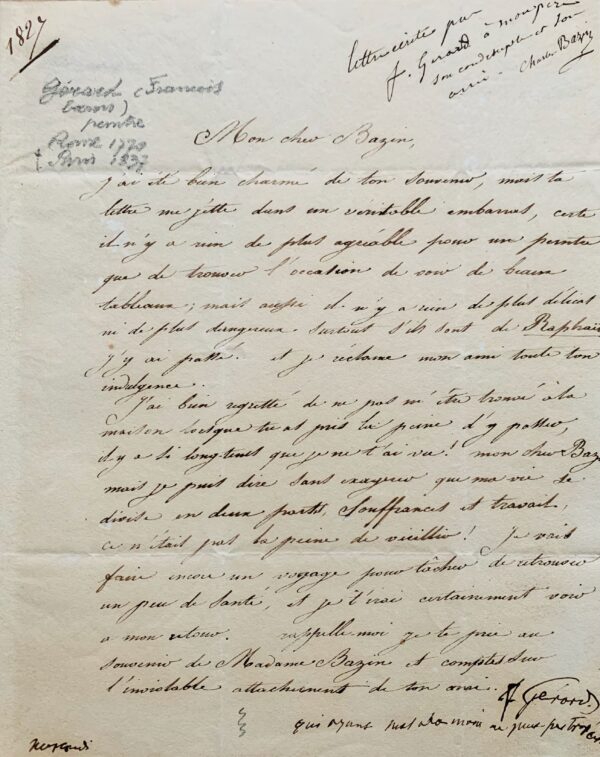 François Gérard partage sa vie entre souffrances et peinture