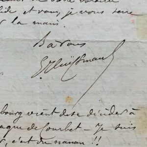 Longue et magnifique lettre argotique et scabreuse de Huysmans