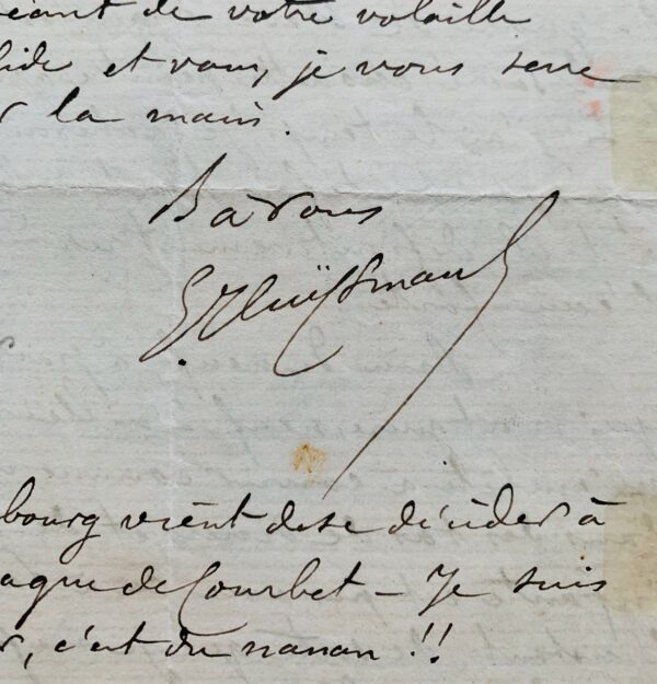 Longue et magnifique lettre argotique et scabreuse de Huysmans