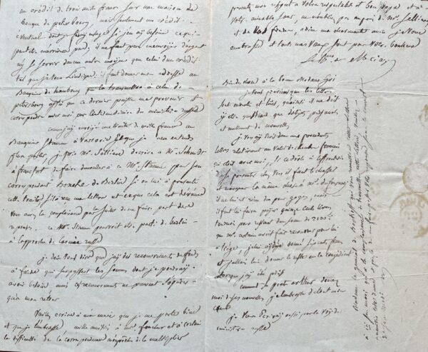 Lettre du général Mériage durant la Campagne de Russie