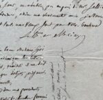 Lettre du général Mériage durant la Campagne de Russie