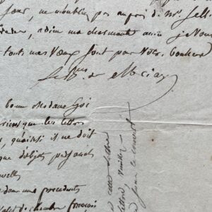 Lettre du général Mériage durant la Campagne de Russie