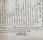 Inventaire des marchandises chargées sur un navire à Bordeaux pour la Louisiane, en 1747.