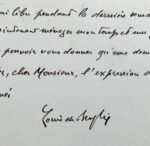 Louis de Broglie accepte de présider un colloque au Centre international de Synthèse