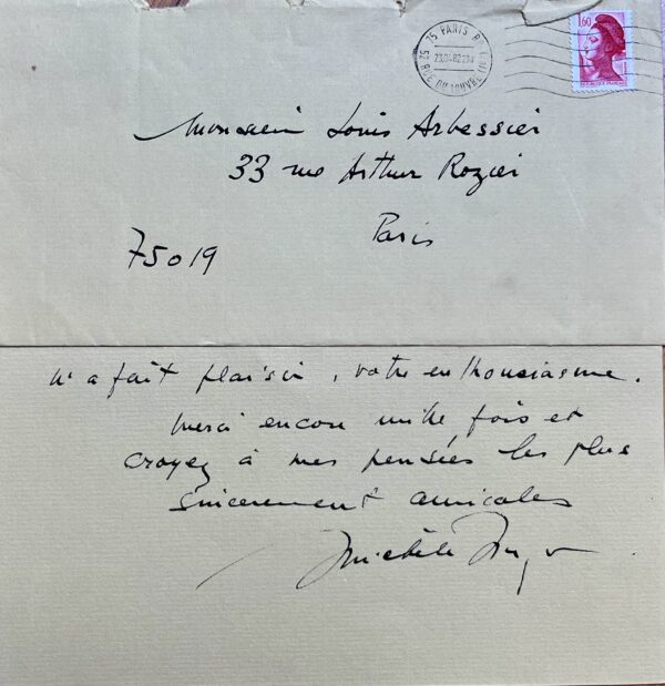 Michèle Morgan évoque la pièce "Back street" et Jean-Michel Rouzière