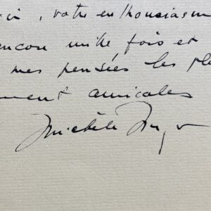 Michèle Morgan évoque la pièce "Back street" et Jean-Michel Rouzière