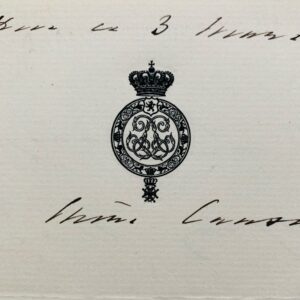 Le roi des Belges, Léopold II, pleure la mort du comte de Paris