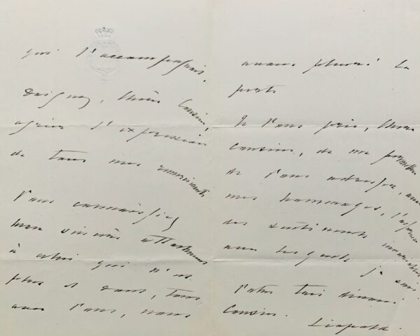Le roi des Belges, Léopold II, pleure la mort du comte de Paris