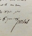 Certificat de maladie urinaire dressé par le baron Antoine Portal, pour le chevalier de Damas