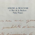 Magnifique lettre de Simone de Beauvoir sur ses convictions féministes