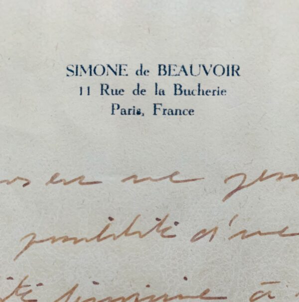 Magnifique lettre de Simone de Beauvoir sur ses convictions féministes
