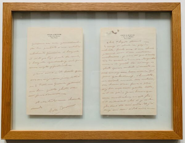 Magnifique lettre de Simone de Beauvoir sur ses convictions féministes