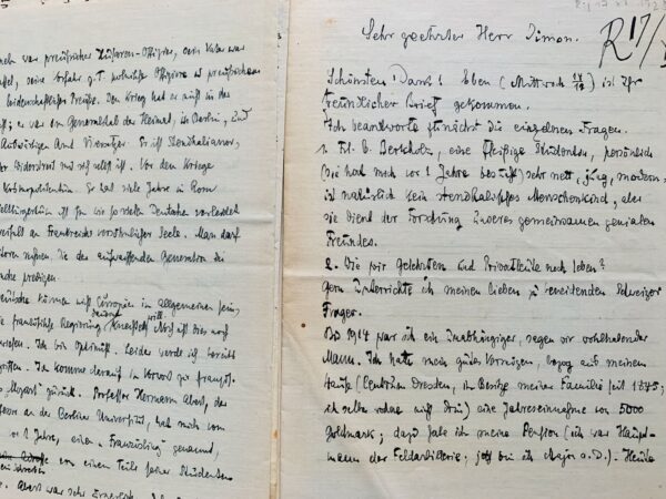 Important dossier sur Stendhal provenant des archives du stendhalien Charles Simon