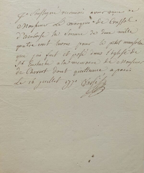 Le sculpteur Louis-Claude Vassé et le tombeau de François de Chevert à Saint-Eustache