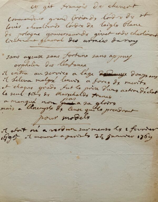 Le sculpteur Louis-Claude Vassé et le tombeau de François de Chevert à Saint-Eustache