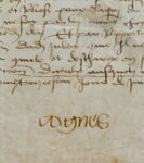 Rare document de 1501 signé par Agnès de Savoie, comtesse de Dunois
