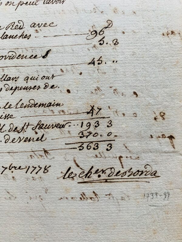 Guerre d'indépendance américaine : de Boston, en 1778, Borda fait les comptes