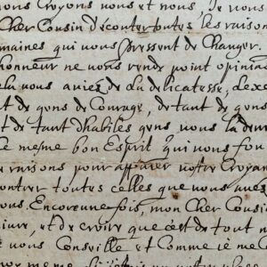 Rare lettre entièrement autographe de Roger de Bussy-Rabutin