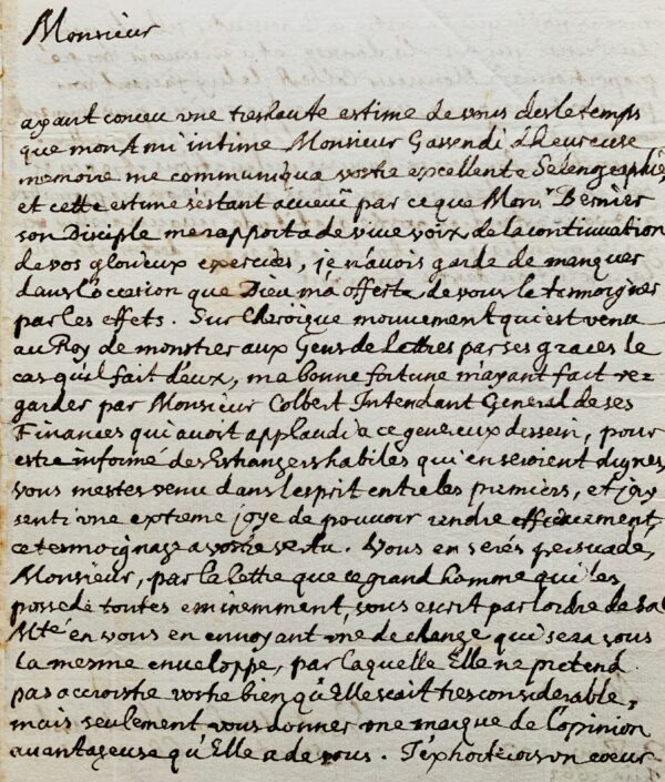 Deux belles lettres de Jean Chapelain au grand astronome polonais Johannes Hevelius