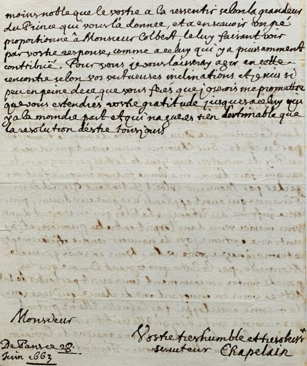 Deux belles lettres de Jean Chapelain au grand astronome polonais Johannes Hevelius