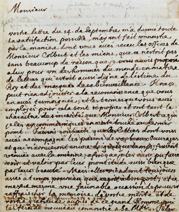 Deux belles lettres de Jean Chapelain au grand astronome polonais Johannes Hevelius