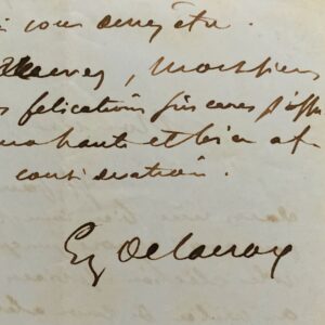 Delacroix vit reclus dans son atelier