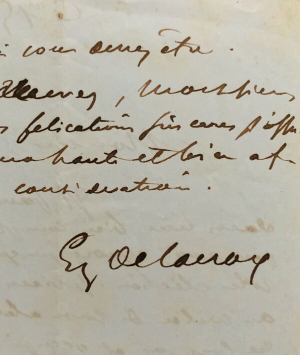 Delacroix vit reclus dans son atelier